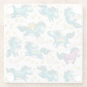 Unicorns Glasuntersetzer (Rückseite)