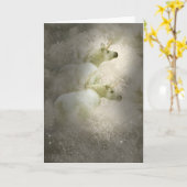 Unicorns Greeting Card Karte (Gelbe Blume)