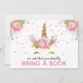 Unicorns in Bloom Einladung (Vorderseite)