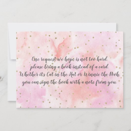 Unicorns in Bloom Einladung (Rückseite)