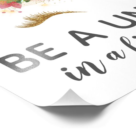 Unicorns in Bloom Fotodruck (Ecke)