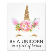 Unicorns in Bloom Fotodruck (Vorne)