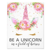 Unicorns in Bloom Fotodruck (Vorne)