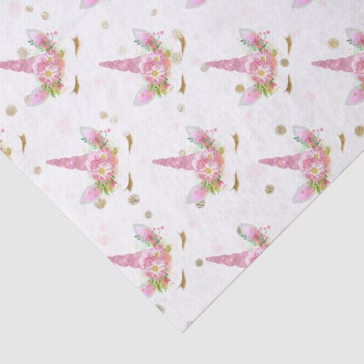 Unicorns in Bloom Seidenpapier (Detail)