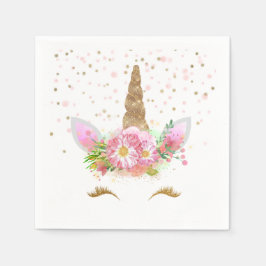 Unicorns in Bloom Serviette