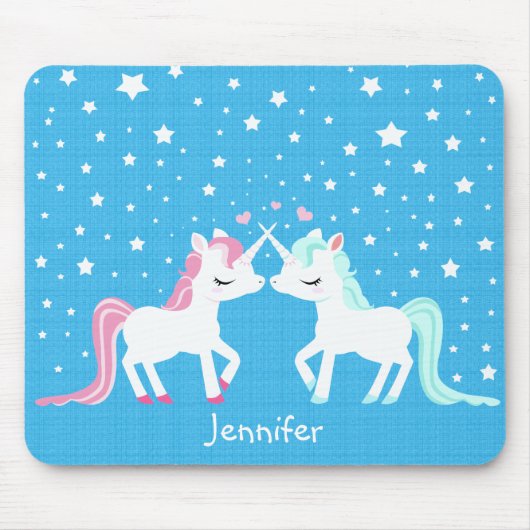 Unicorns in Liebe mousepad kundengerecht (Vorne)