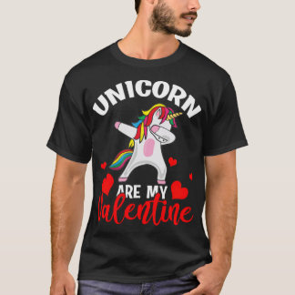 Unicorns ist mein Valentiner Funny Valentines Tier T-Shirt