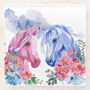 Unicorns Kunst, Dichtung und Musik Glasuntersetzer