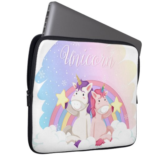 Unicorns Laptop Sleeve (Vorne Rechts)
