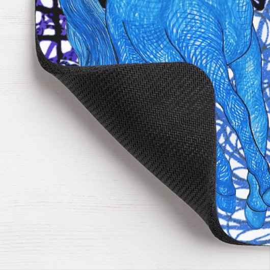 Unicorns Love Rabbits Mousepad (Ecke)