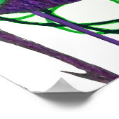 Unicorns Love Roses Poster (Ecke)