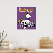 Unicorns Magisch Fictichte Funny Poster (Küche)