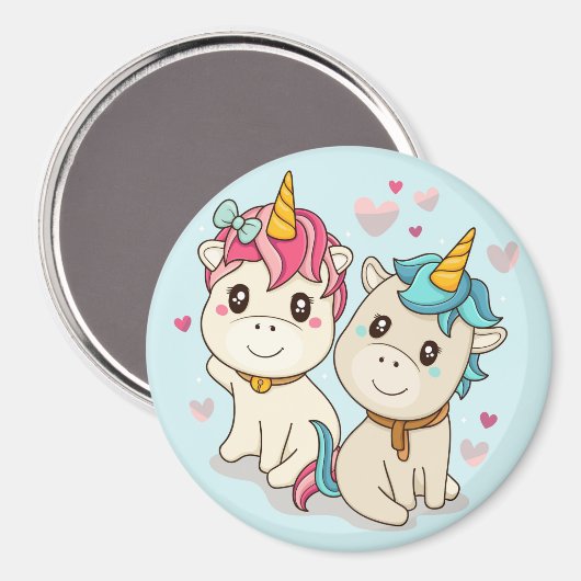 Unicorns Magnet (Vorderseite/Rückseite)