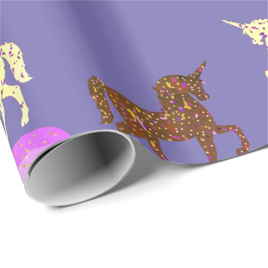 Unicorns Masters Donuts Geschenkpapier (Rolleneckpunkt)