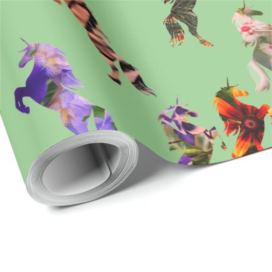 Unicorns Muster Geschenkpapier (Rolleneckpunkt)