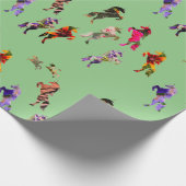 Unicorns Muster Geschenkpapier (Ecke)