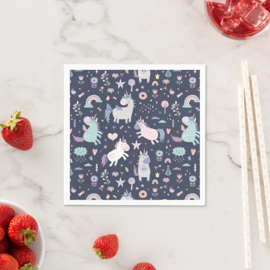 Unicorns Napkins Serviette (Beispiel)