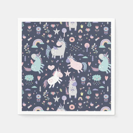 Unicorns Napkins Serviette (Vorderseite)
