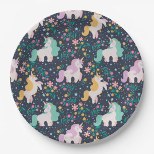 Unicorns Pappteller