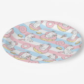 Unicorns Pappteller (Schrägansicht)