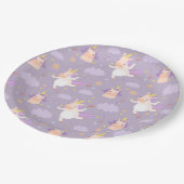 Unicorns Pappteller (Schrägansicht)