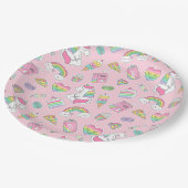 Unicorns Pappteller (Schrägansicht)