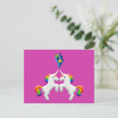 Unicorns Postkarte (Stehend Vorderseite)