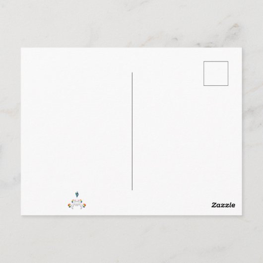 Unicorns Postkarte (Rückseite)