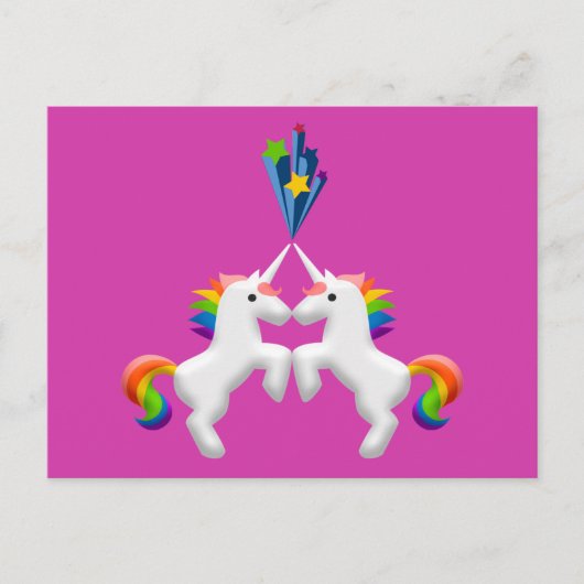 Unicorns Postkarte (Vorderseite)