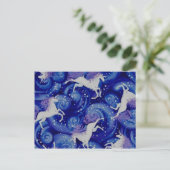 Unicorns Postkarte (Stehend Vorderseite)