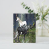 Unicorns Postkarte (Stehend Vorderseite)