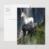 Unicorns Postkarte (Vorne/Hinten)