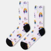 UNICORNS & RAINBOW SOCKS SOCKEN (Linkes Detail)