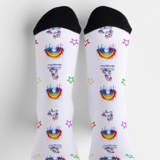 UNICORNS & RAINBOW SOCKS SOCKEN (Oben)
