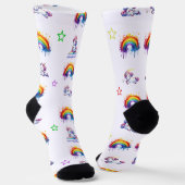UNICORNS & RAINBOW SOCKS SOCKEN (Gewinkelt)