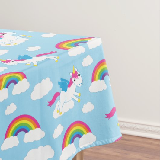 Unicorns & Rainbows Niedlich 1. Geburtstag Party T Tischdecke (Beispiel)