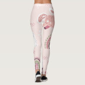 Unicorns Rainbows: Pastellzauberer Hintergrund. Leggings (Rückseite)