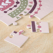 Unicorns Rainbows: Pastellzauberer Hintergrund. Puzzle (Seite)