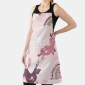 Unicorns Rainbows: Pastellzauberer Hintergrund. Schürze (InSitu)