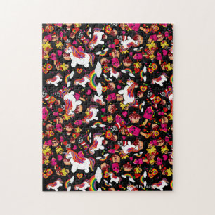 Unicorns Rainbows und Cupcakes Doodles Muster Puzzle