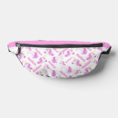 Unicorns rosa lila personalisierter Name Bauchtasche (Ablage )