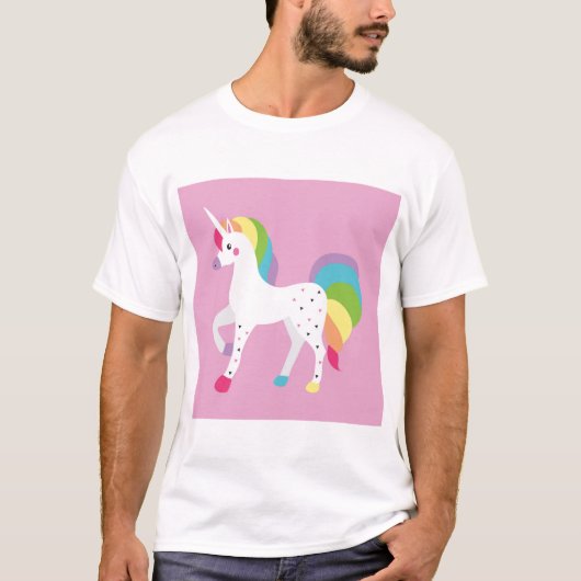 Unicorns-rosa T - Shirt fantastisch (Vorderseite)