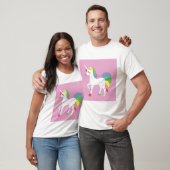 Unicorns-rosa T - Shirt fantastisch (Unisex)