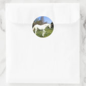 Unicorns Runder Aufkleber (Tasche)