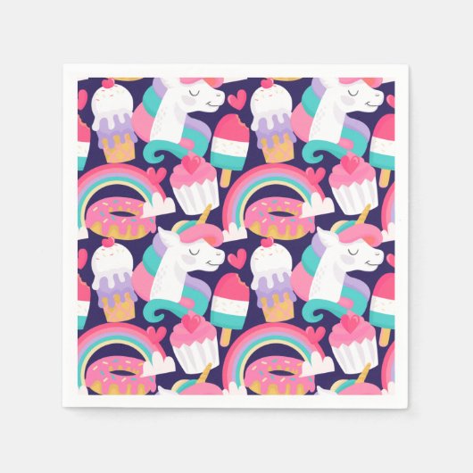 Unicorns Serviette (Vorderseite)