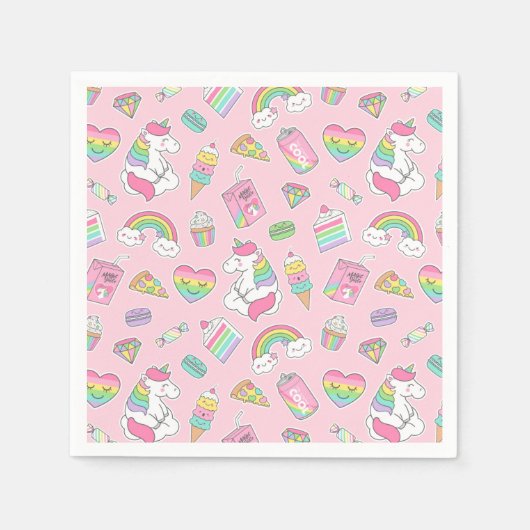 Unicorns Serviette (Vorderseite)