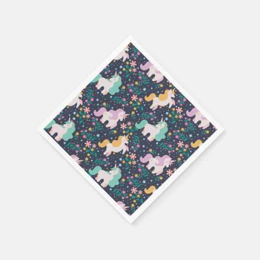 Unicorns Serviette (Ecke)