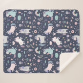 Unicorns Sherpa Blanket Sherpadecke (Vorderseite (Horizontal))