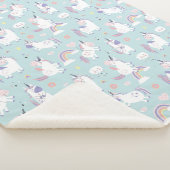 Unicorns Sherpa Blanket Sherpadecke (3/4)
