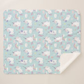 Unicorns Sherpa Blanket Sherpadecke (Vorderseite (Horizontal))